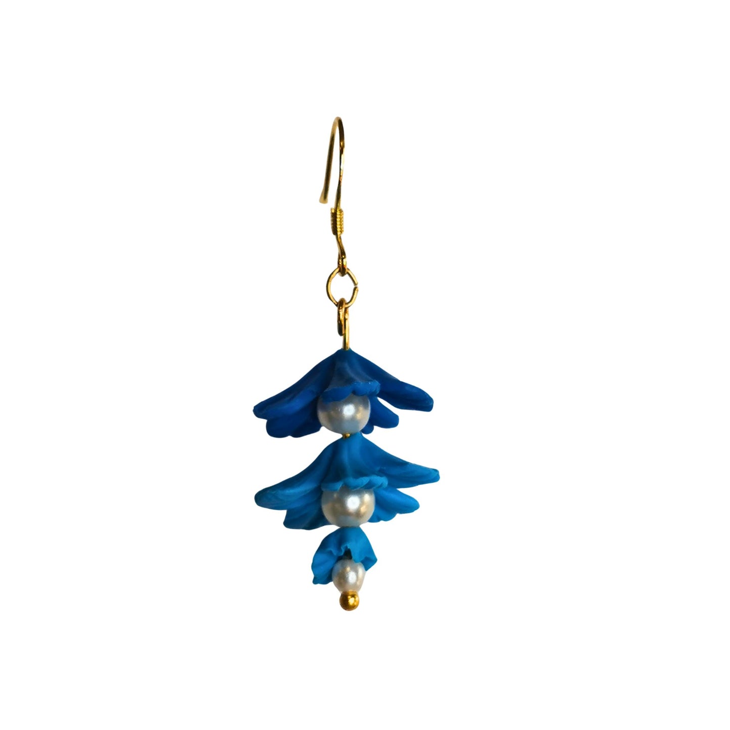 Flowers and pears earrings