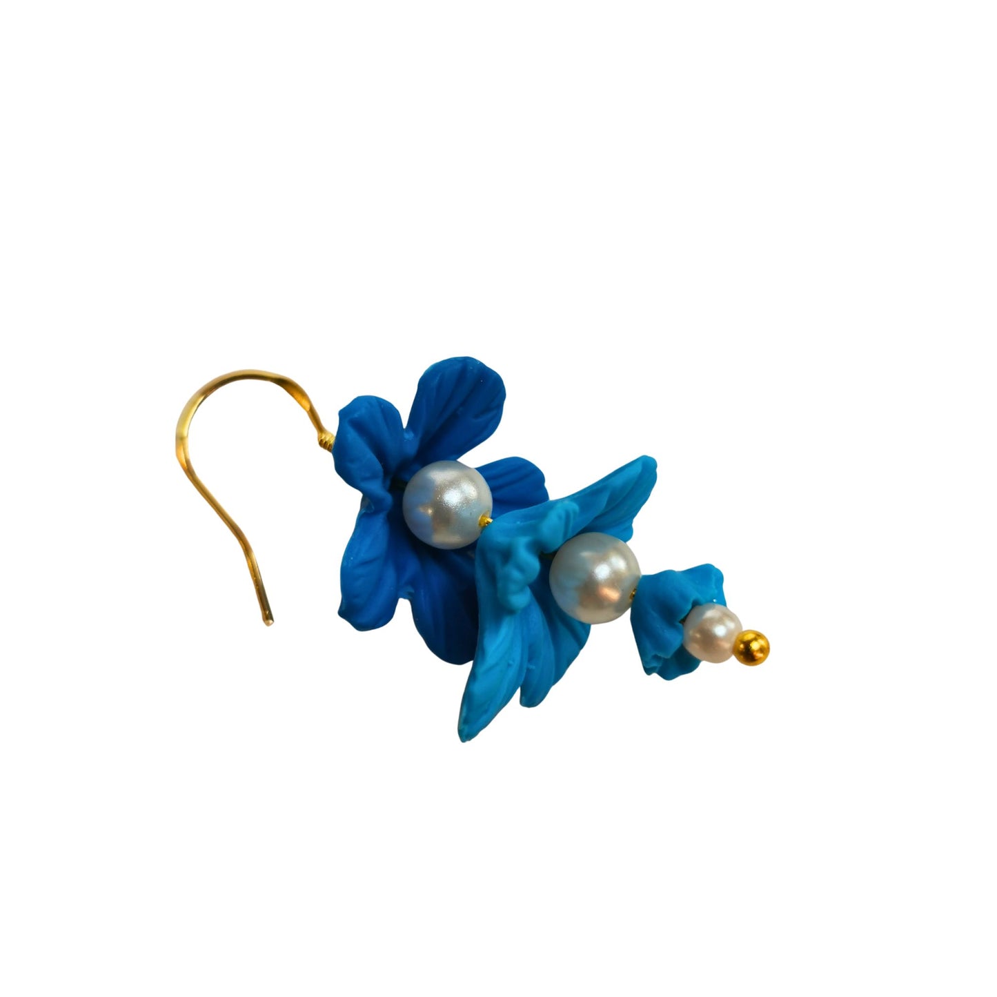 Flowers and pears earrings