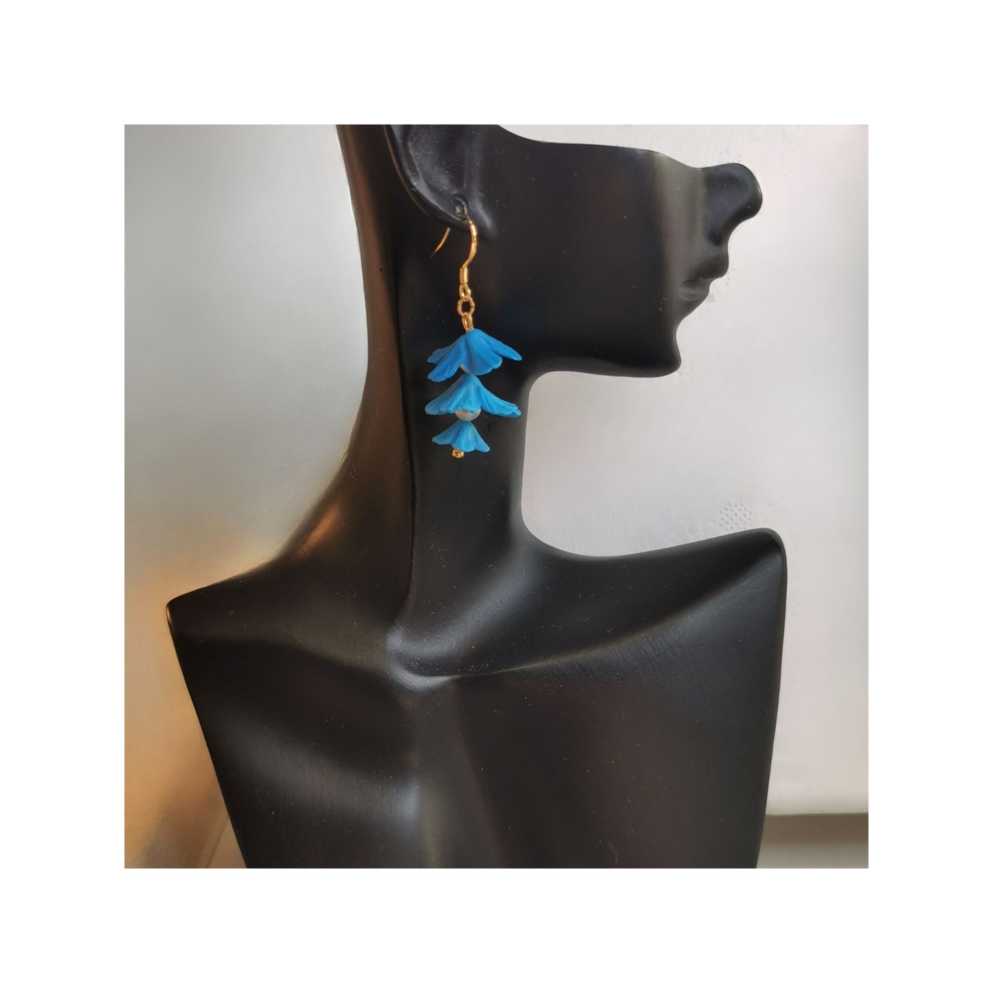 Flowers and pears earrings