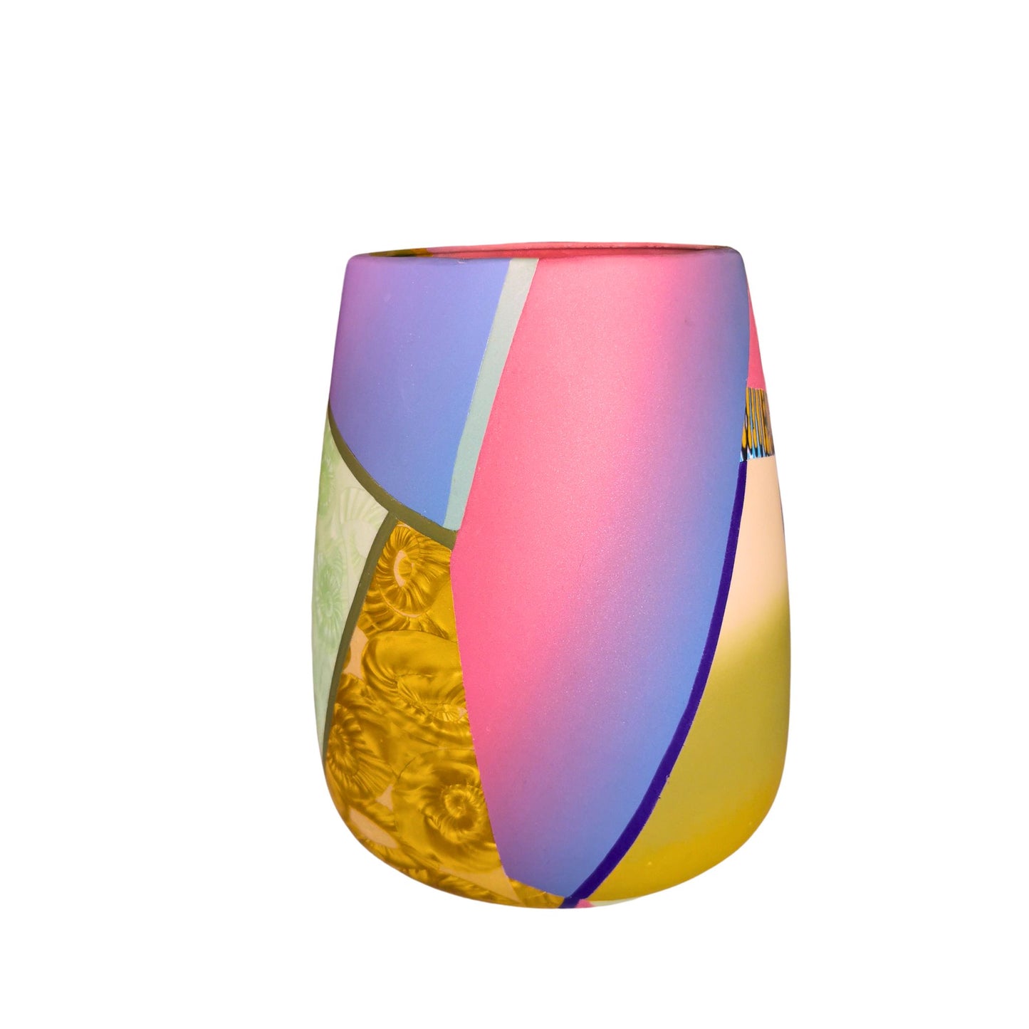 Vase with geometrical patterns