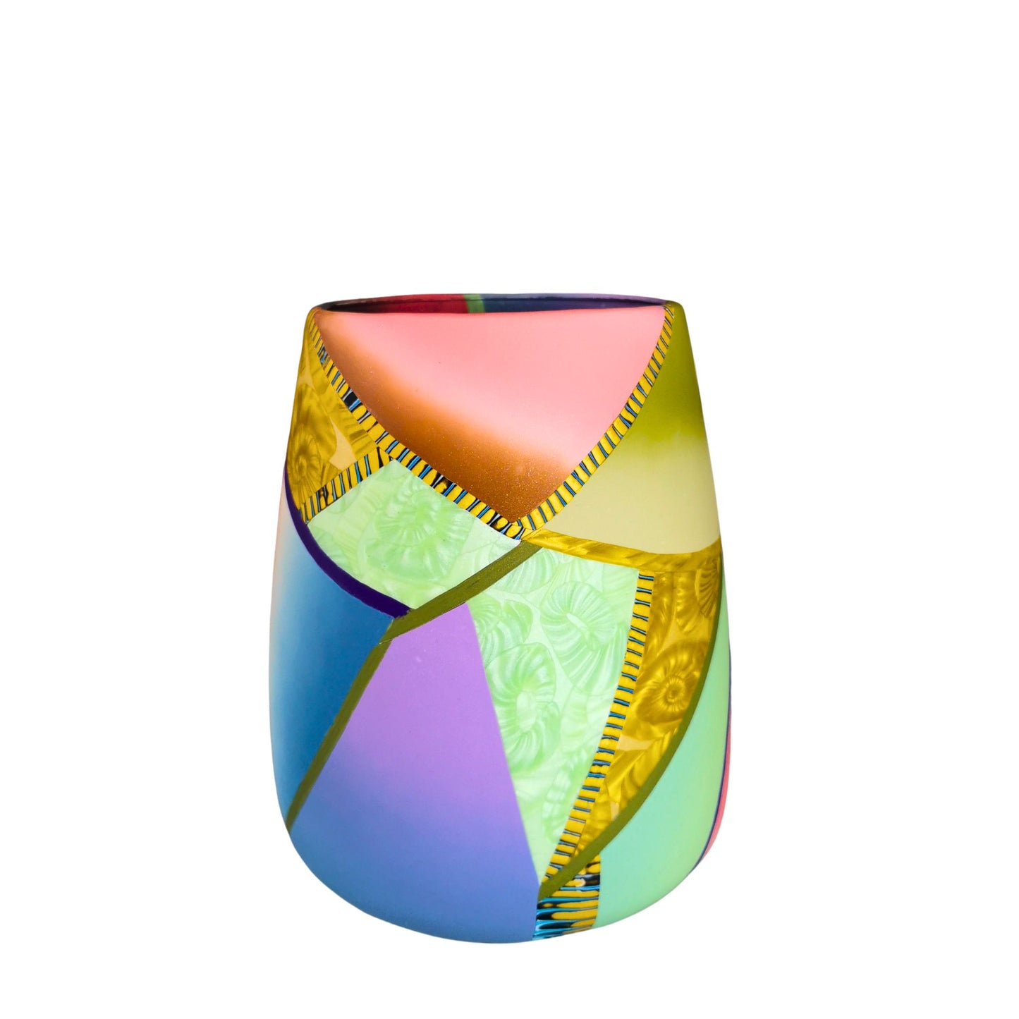 Vase with geometrical patterns
