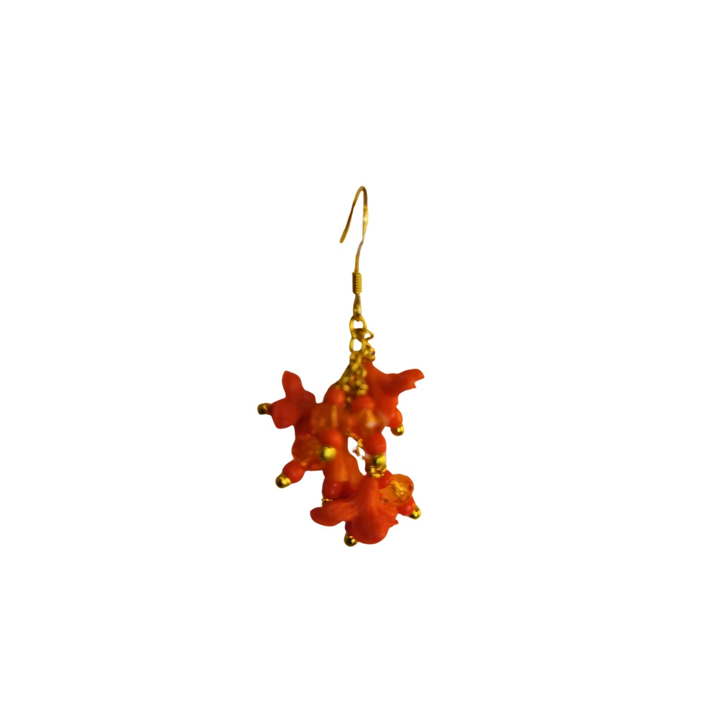 Cluster of orange flowers