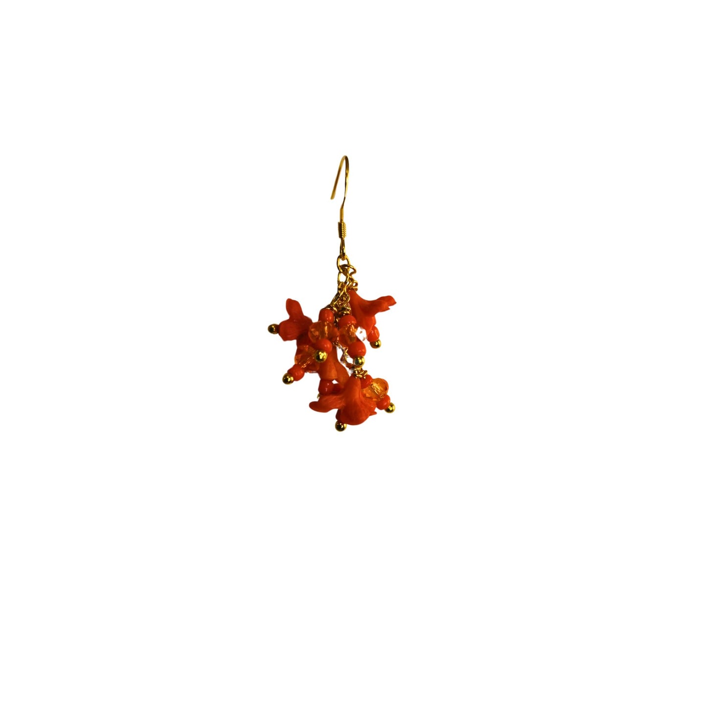 Cluster of orange flowers