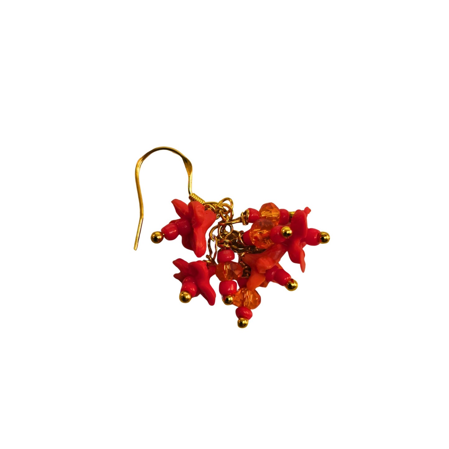 Cluster of orange flowers