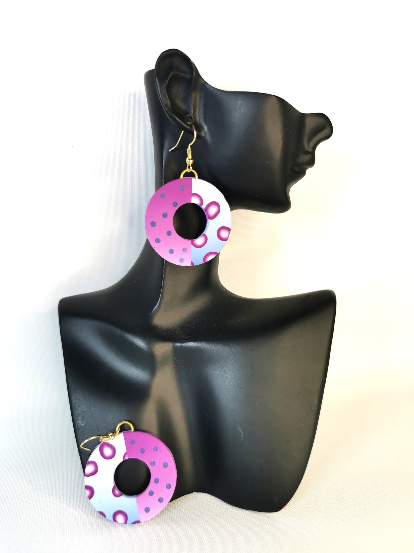 Purple Donut Earrings