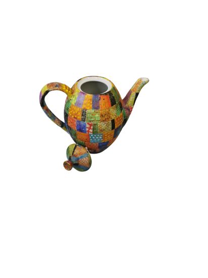 Teapot in patchwork design